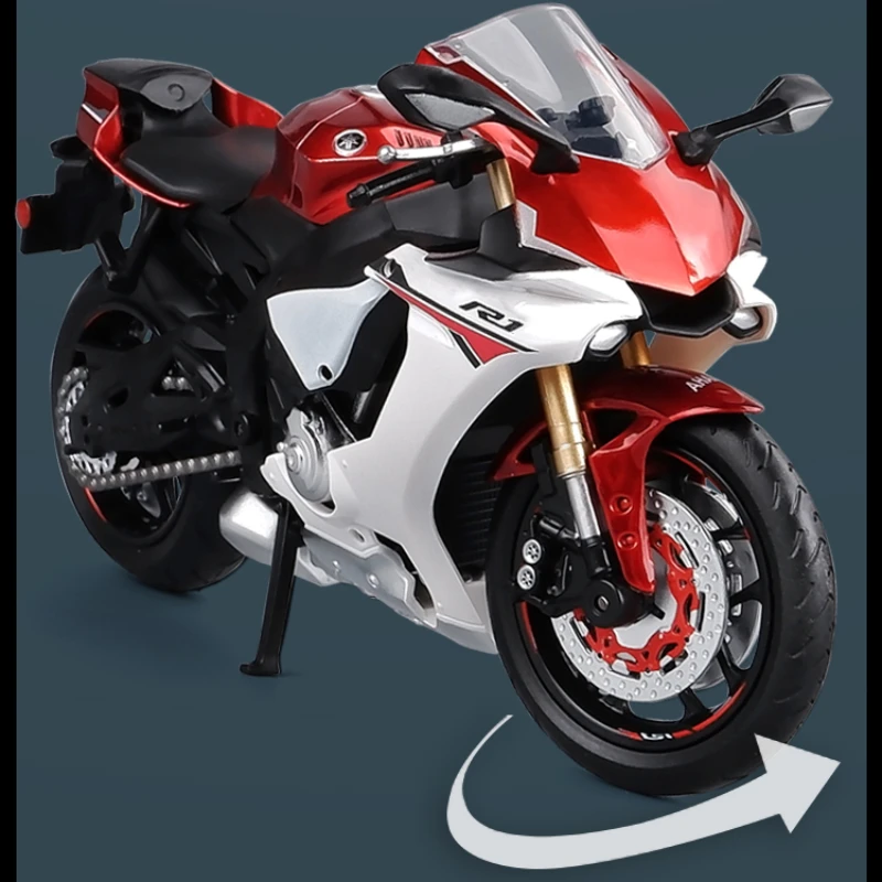 1:12 Alloy YAMAHA YZF-R1 YZFR1 Motorcycle Model Toy Vehicle Collection Autobike Shork-Absorber Off Road Autocycle Toys Car