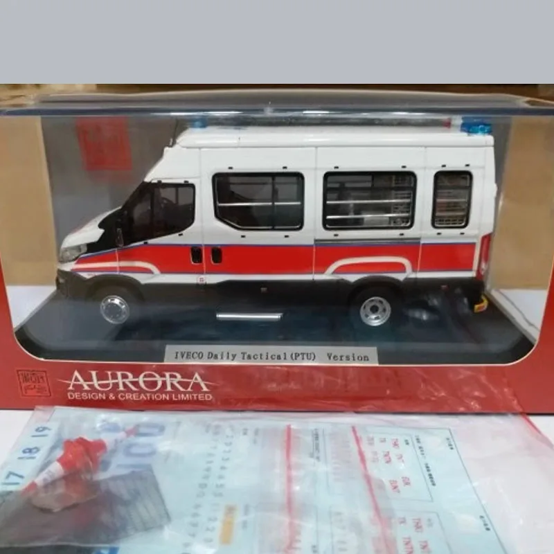 Lveco – modèle de voiture de la Force automobile, échelle 1:43, jouet de Simulation en résine, décoration statique, Souvenirs cadeaux