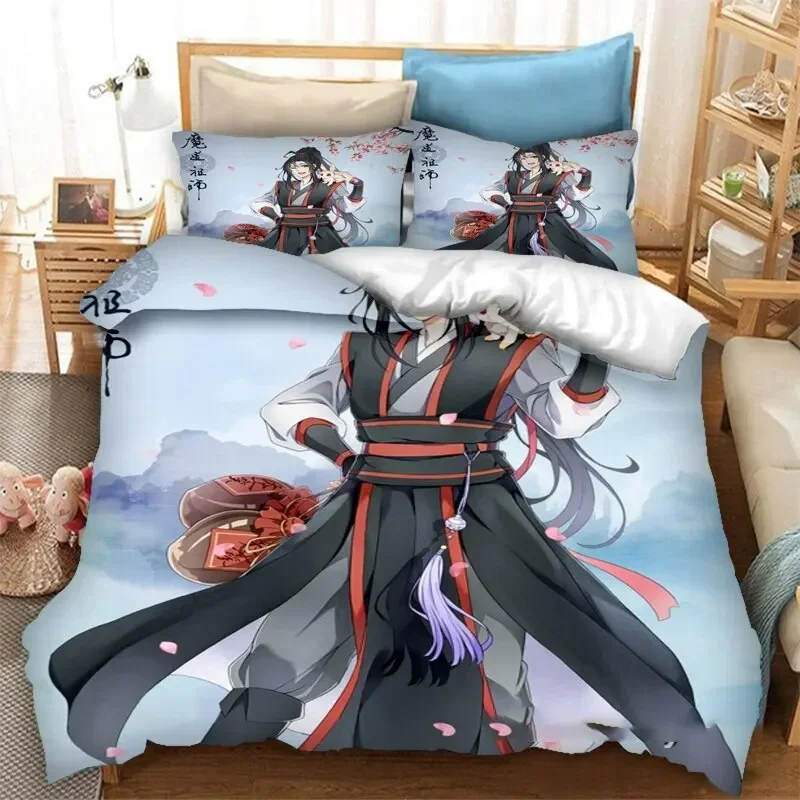 

3d Grandmaster of Demonic Cultivation Mo Dao Zu Shi Bedding Set Boys Girls Twin Queen Size Duvet Cover Pillowcase Bed Kids Adult