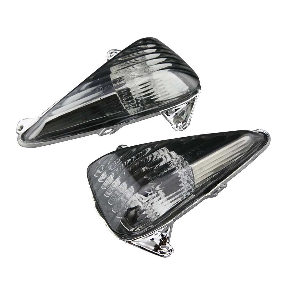 1Pair e MARK Motorcycle Front Turn Signal Lights Indicator Lamp Blinker Clear Cover For Honda CBF 600S VARADERO 1000 2004-2016
