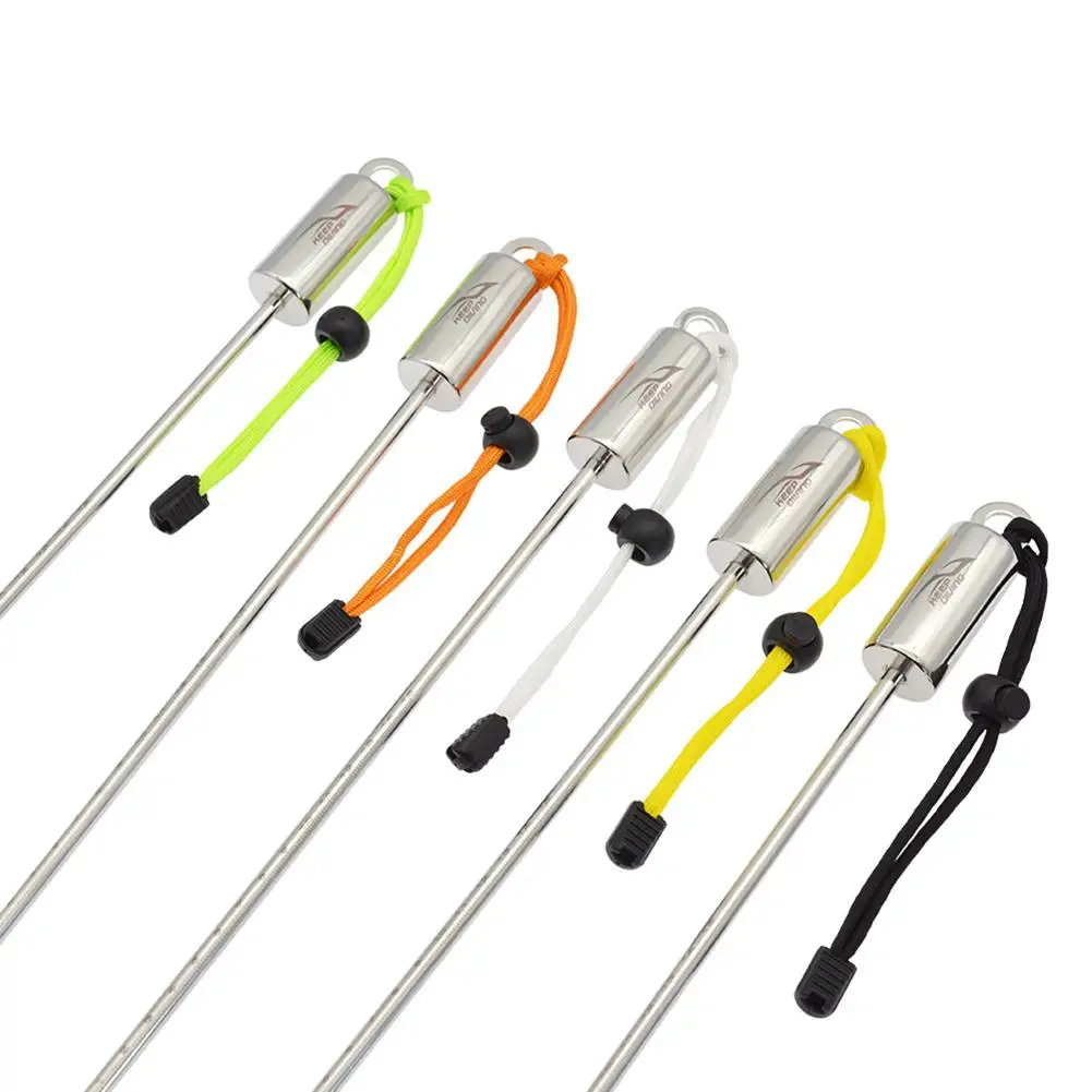 Diving Stick Stainless Steel Scuba Diving Point Rod Underwater Shaker With Lanyard Wrist Strap Scuba Diving Fitting Dropship