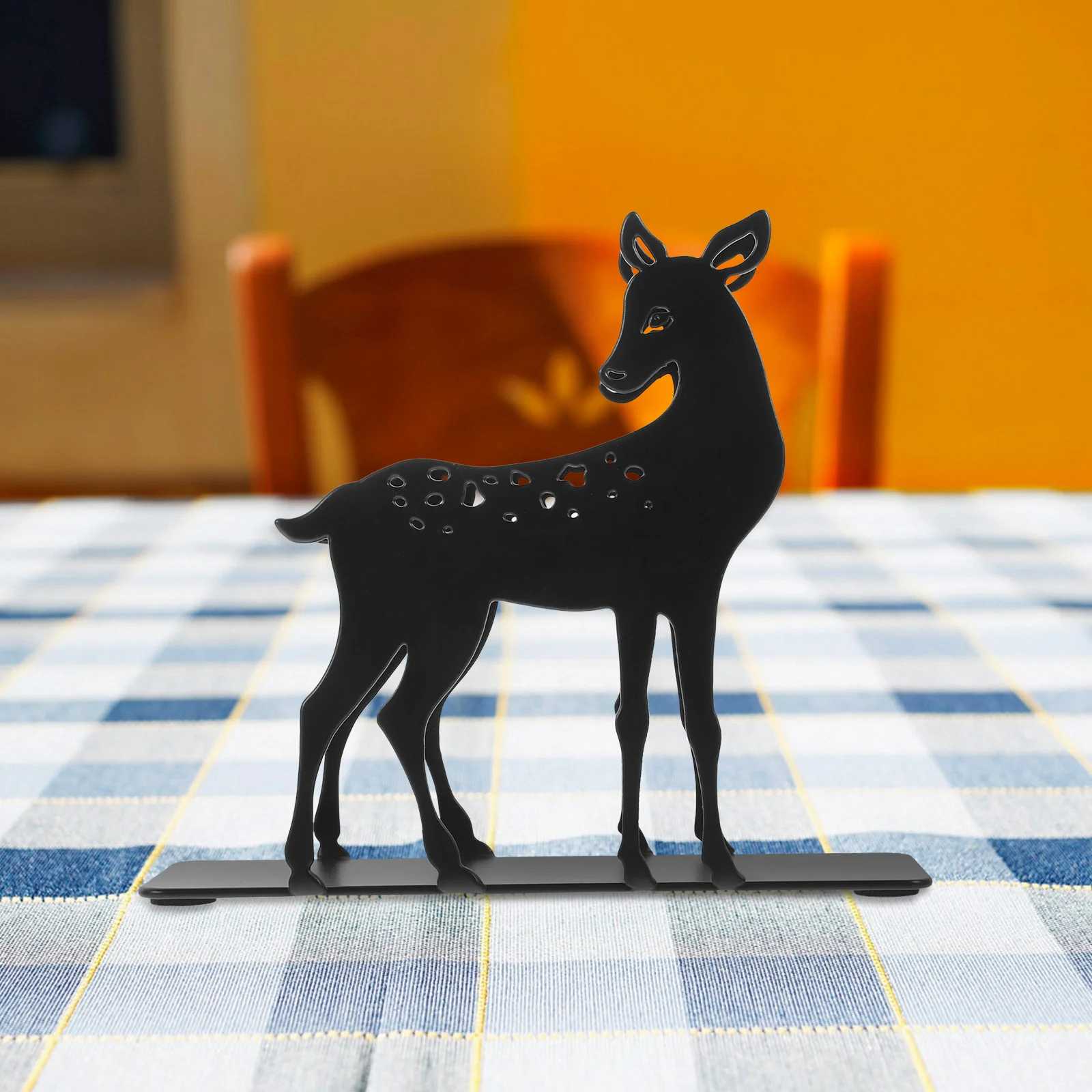 

Sika Deer Napkin Holder Drink Dispenser Restaurant Holders for Paper Napkins Vintage Kitchen Metal