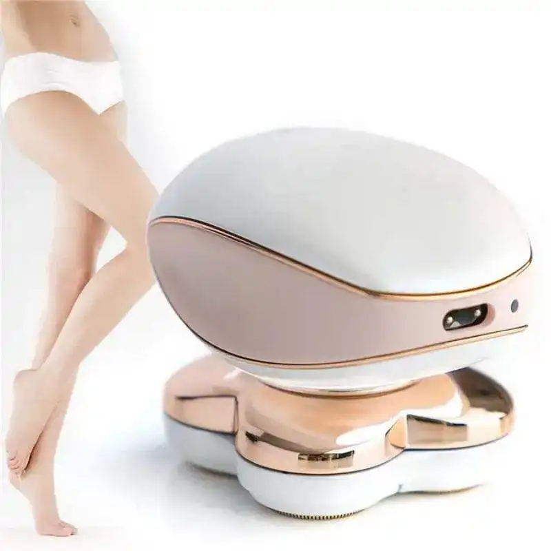

Four-blade USB charging shaving razor with rotating hair trimmer - compact and portable - painless full-body hair removal