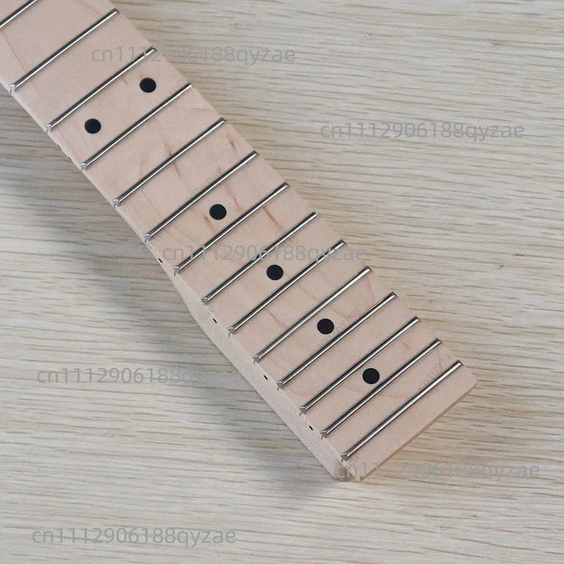 6 Strings 22 Frets for TL Electric Guitar Neck, Cow Bone Pillow Peach Tube, Plus Maple Matte Electric Guitar Modified DIY Handle