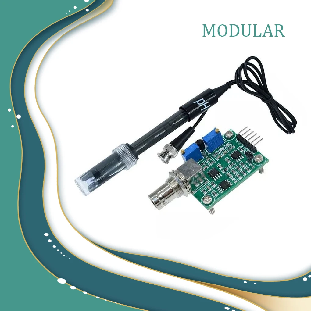 

1 Set 0-14 PH Tester Module BNC Connector Temperature Sensor Accessories