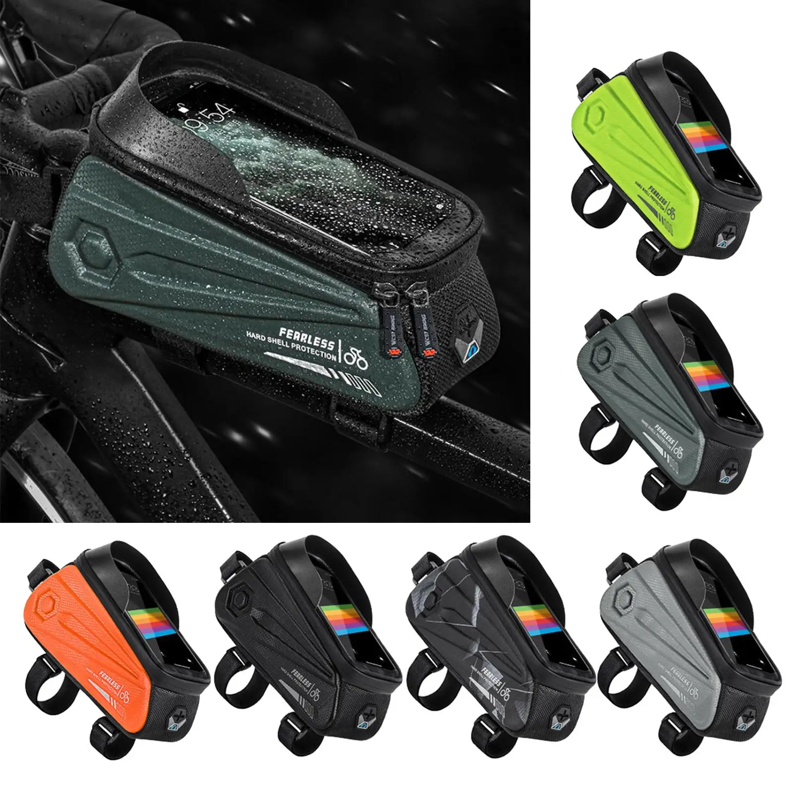 

Велосипедная сумка, велосипедный пакет, водонепроницаемый держатель для сумки на руль, велосипедные аксессуары для горного шоссейного велосипеда