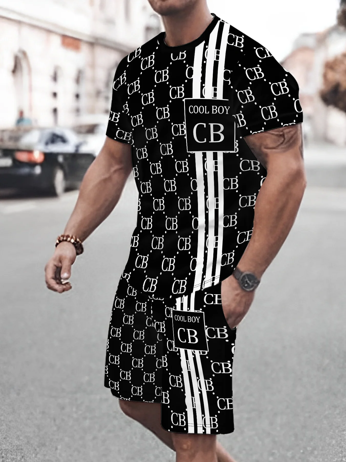 Summer Hot Selling Personalized Style Printed Fashion Personalized Adult and Children Quick Drying Sports Casual Comfort Set