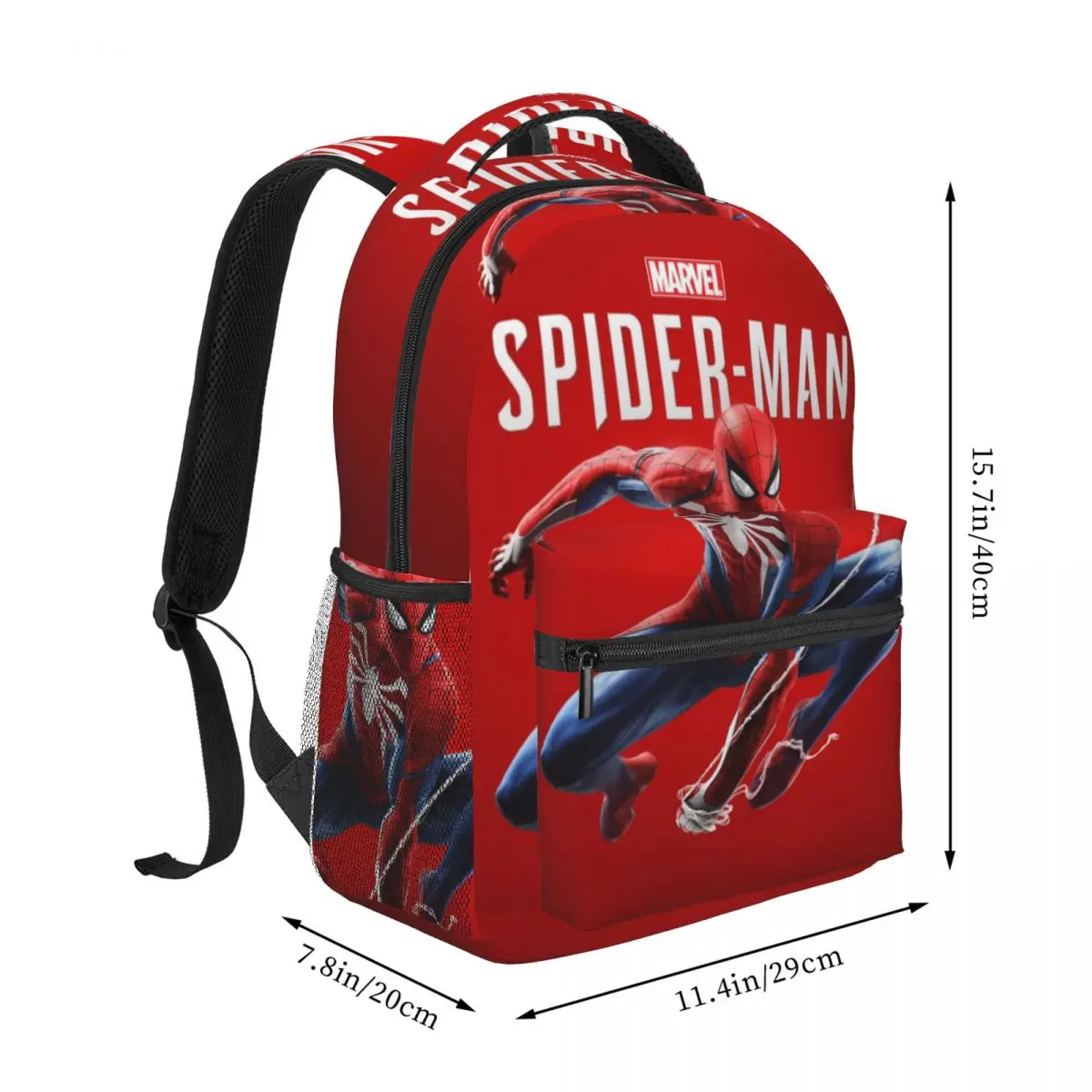 Spider Man New Fashion High Capacity Waterproof College Backpack Trendy Laptop Travel Book Bag 17inch