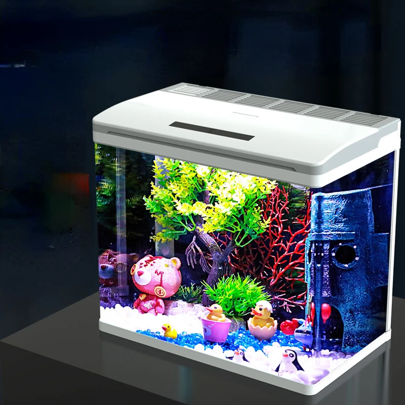 Fish Tank Living Room Small Aquarium Glass Desktop Fish Globe