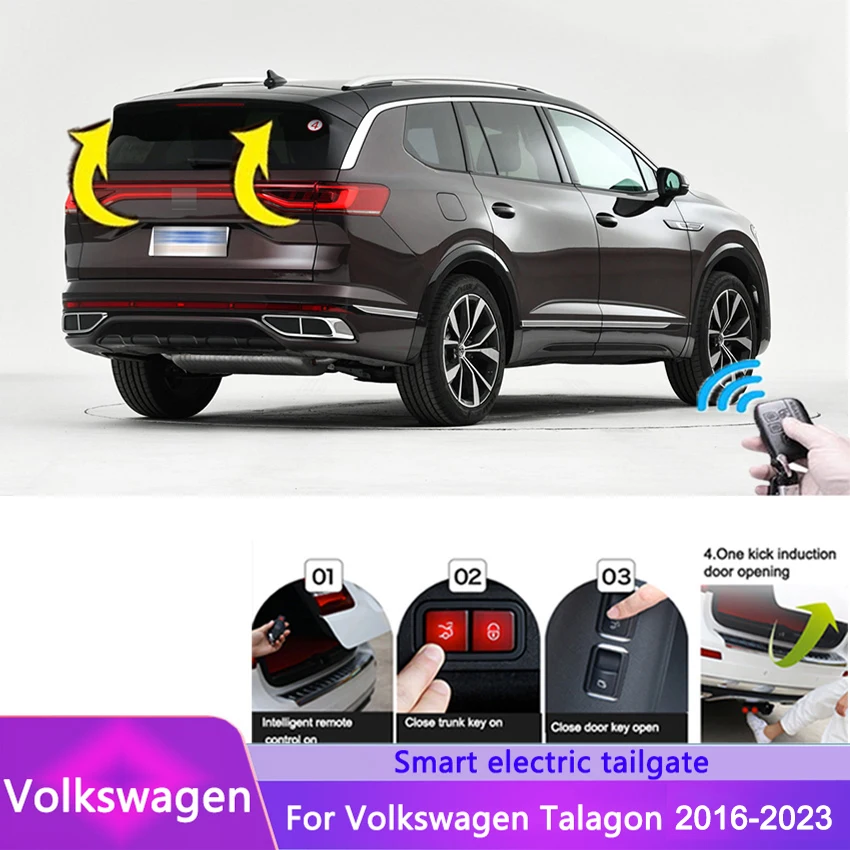 For Volkswagen VW Talagon 2016-2023 Electric Tailgate Modified Tailgate Car Automatic Lifting Rear Door Electric Trunk