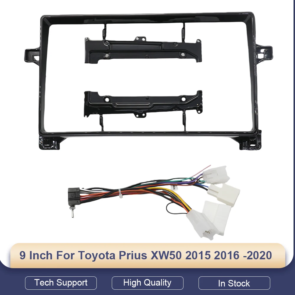 

9 Inch for Toyota Prius XW50 2015 2016 -2020 Car Radio Android Stereo MP5 Player Casing Frame 2 Din Head Unit Fascia Dash Cover