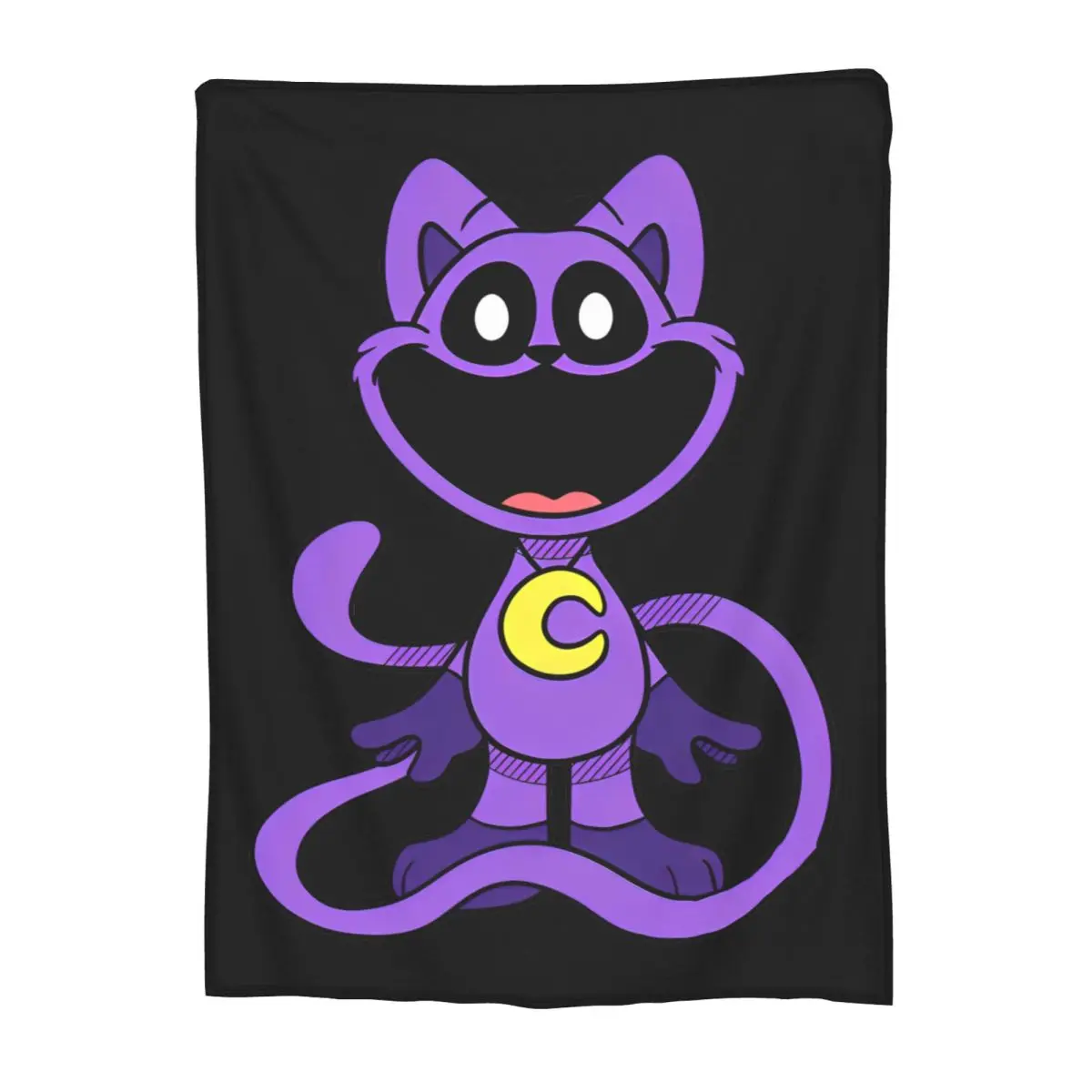 Catnap Knitted Blanket Velvet Cartoon Toy Ultra-Soft Throw Blanket for Airplane Travel Bed Rug