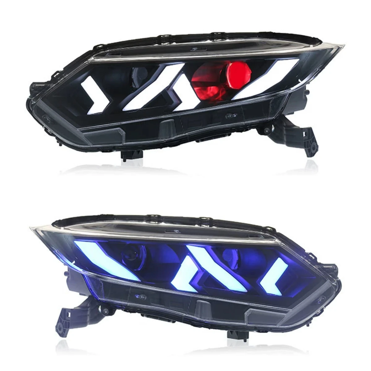 Car LED Headlight Assembly for Honda XRV 15-21 modified new style stream Front Lamp with Lens DRL Turn Signal Car Accessories