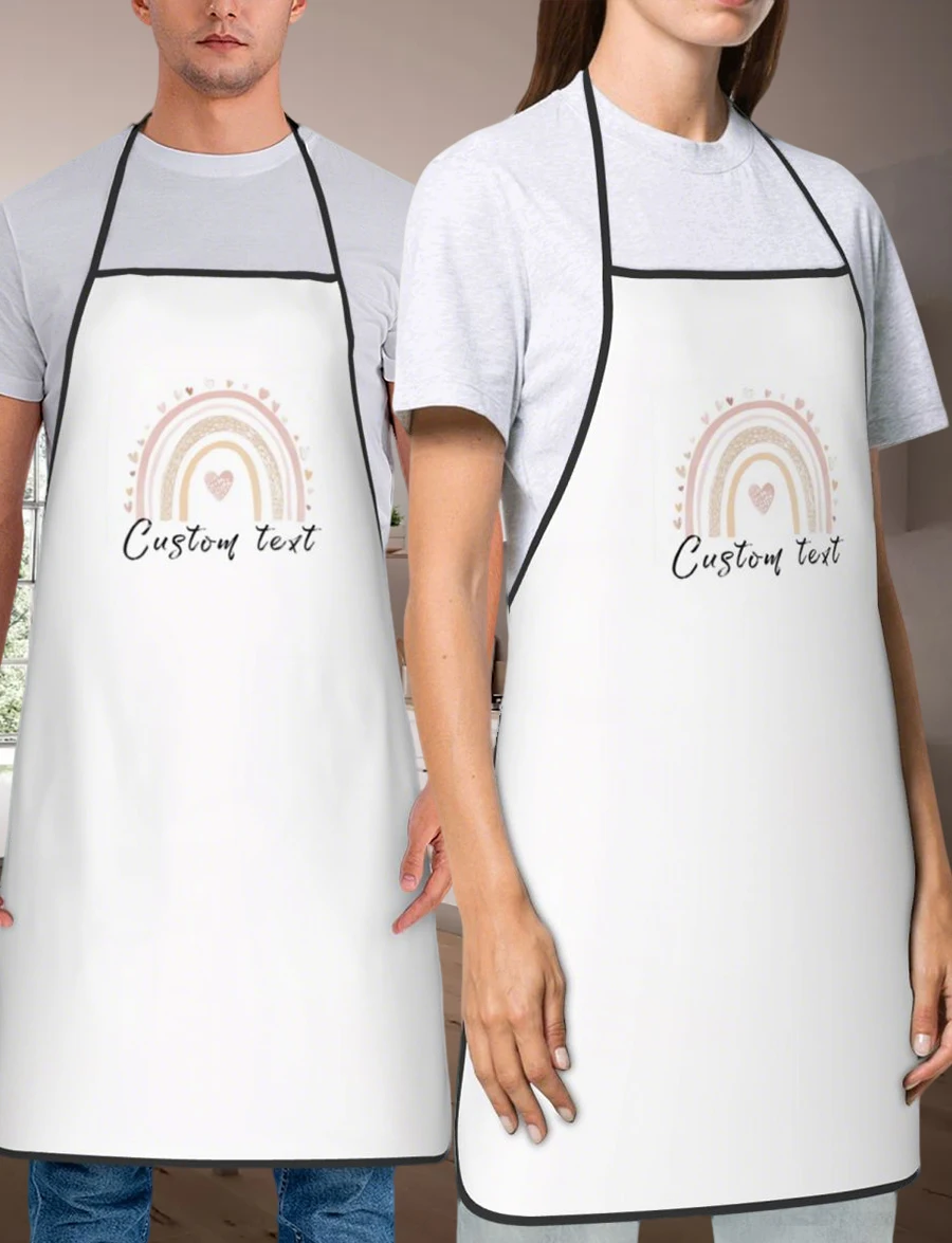 مخصص طباعة النص الرجال المطبخ المئزر التوقيع مآزر المطبخ المنزل الخبز الملابس عيد ميلاد سعيد