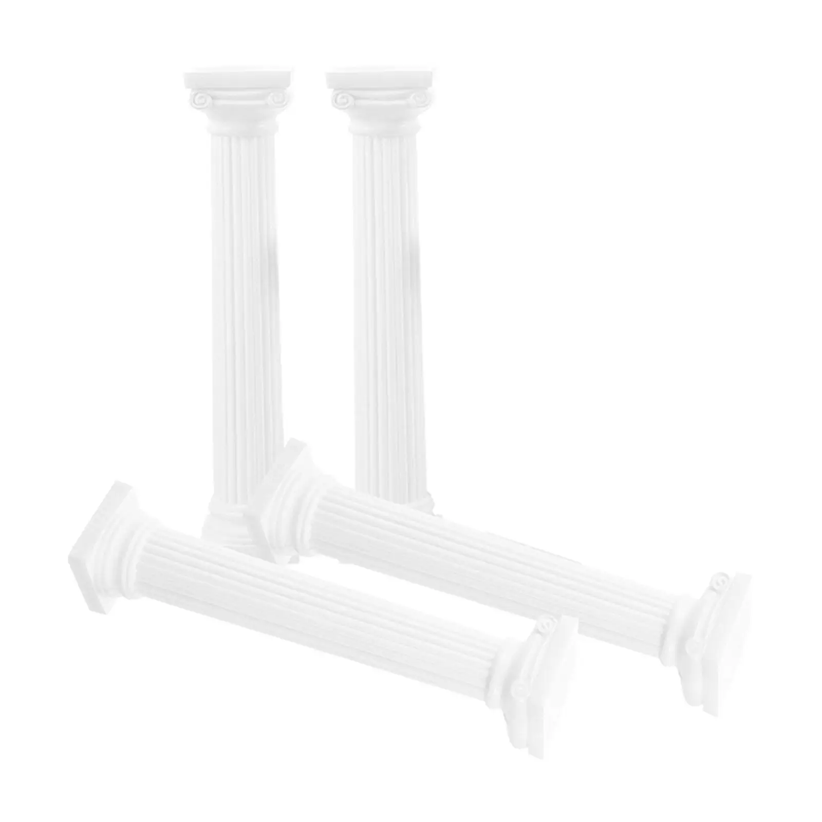 4Pcs Roman Pillar Statue Decor Mini Landscaping Wedding Party Photo Prop Outdoor Garden Home Interior Entry Way Sand Table