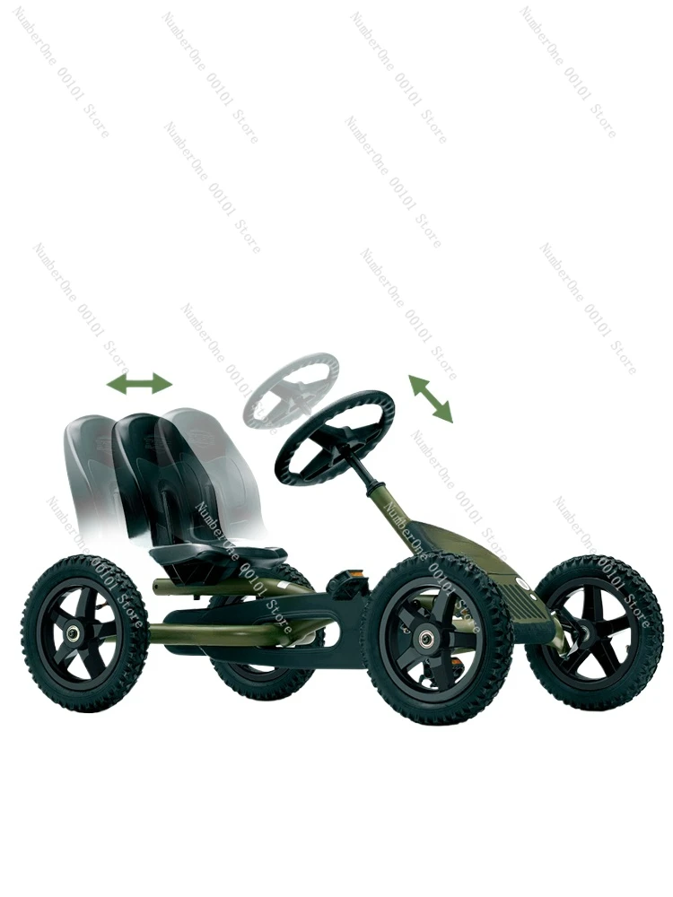 Quad bicycle children's go-kart outdoor baby walking artifact 3-5 8-year-old boys and girls riding bicycles