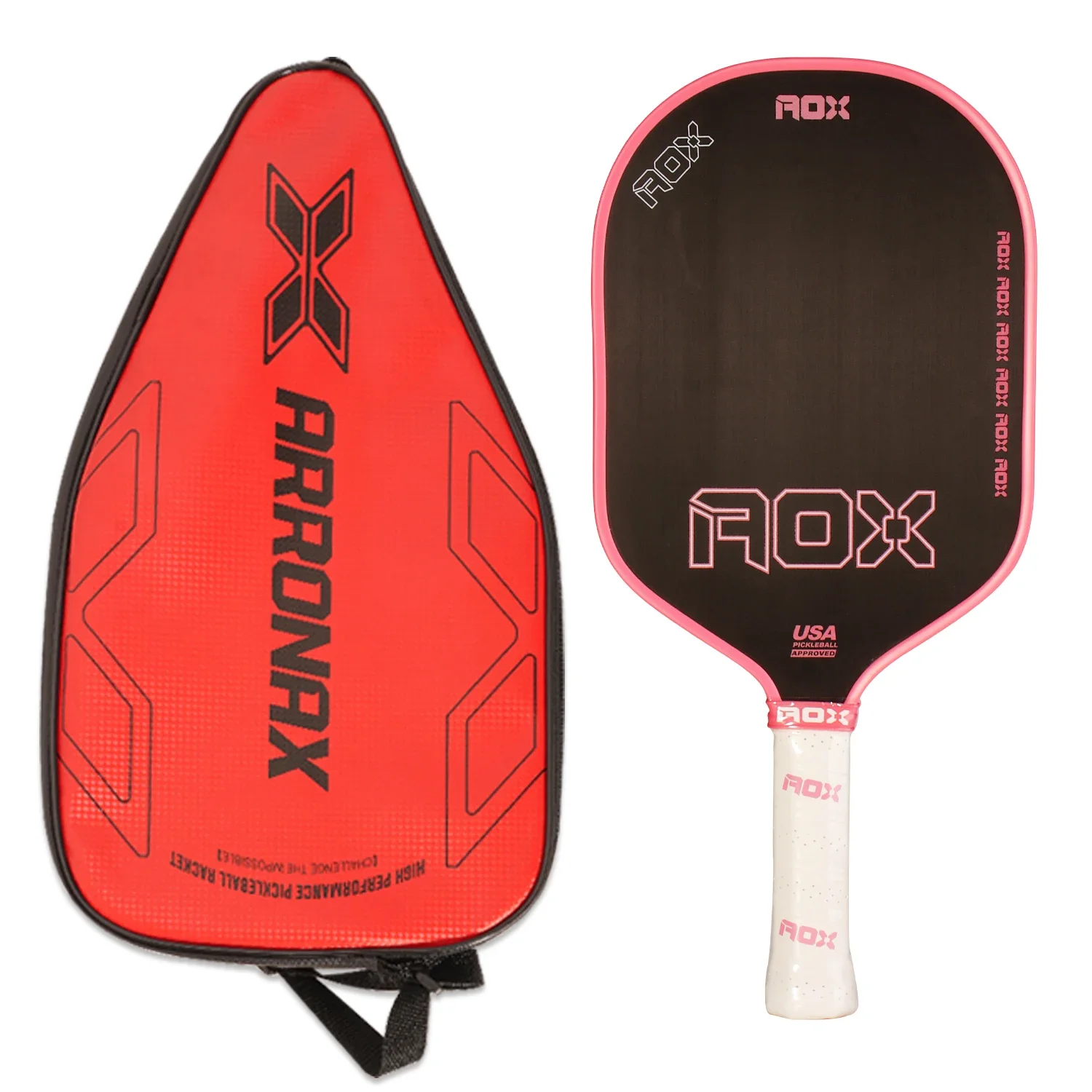 

Arronax холодный пресс Pickleball Paddle из стекловолокна, одобренный USAPA, набор Pickleball, спортивная уличная пляжная теннисная ракетка, мяч для крикета