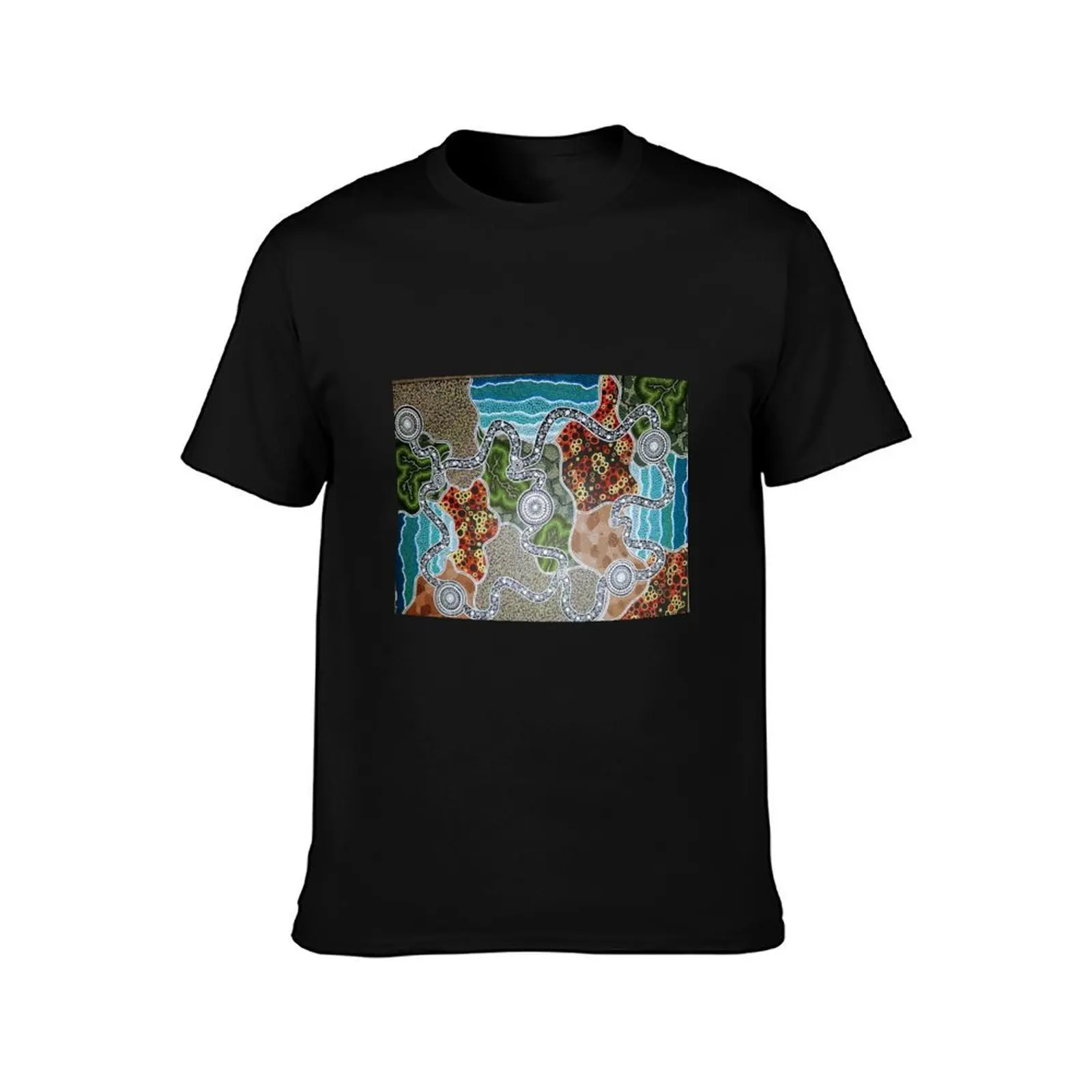 Our Land Connects Our People T-Shirt Summer Casual Cotton Tee Oversized Streetwear Tops Vintage Graphic Print 100% Cotton