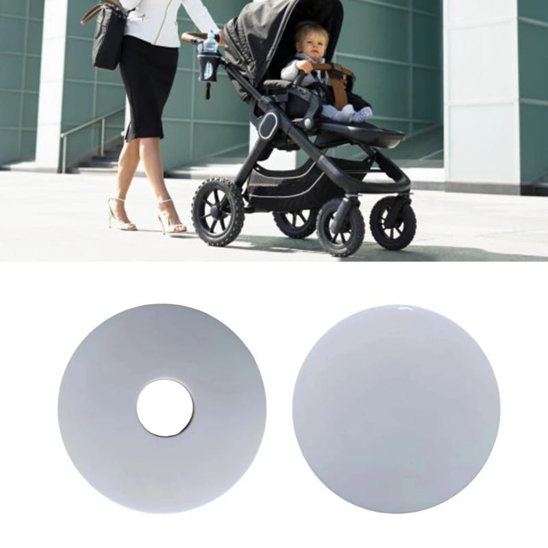 

J15U Replacement Front/Rear Wheel Caps Bearing Protective Cover for Yoya/Yoyo Baby Strollers Ensuring Stability White