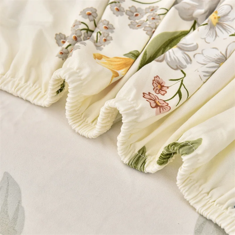 Stretch Tub Armchair Cover Floral Pattern Single Club Chair Covers Pastoral Style Sofa Cover Slipcover for Home Cafe Bar Counter