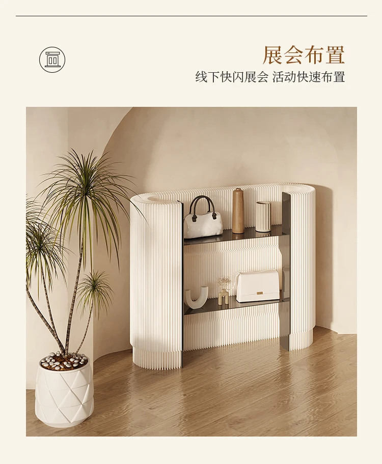 مكتب أمامي مكتب استقبال ترحيب أمين الصندوق متجر لبيع الملابس صغير بسيط مركز تسوق معرض بار متنقل #6