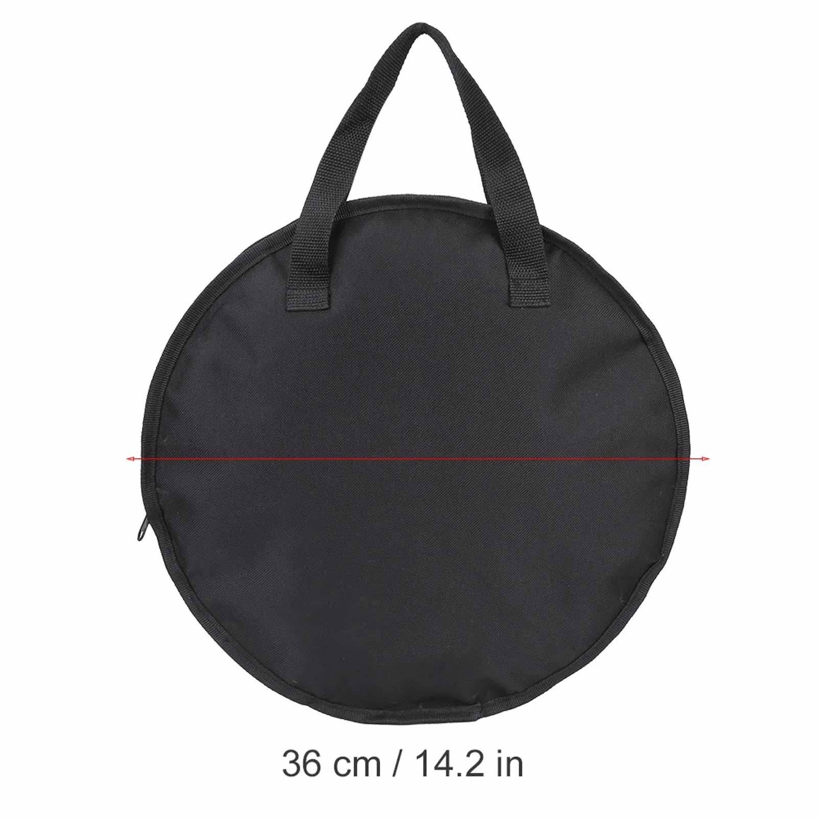 Drum Carry Bag Dumb Drum Bag Portable 14 Inch Dumb Drum Practice Pad Bag Black Oxford Cloth Carrying Bag Case Dumb Drum Pad Bag