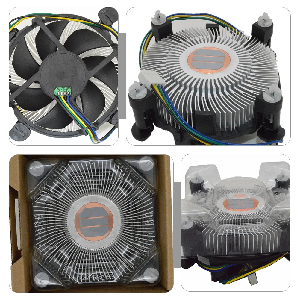 

CPU Fan 12V Copper Core High Performance Silent Heat Sink Fan Computer CPU Cooler Accessories Computer Accessories