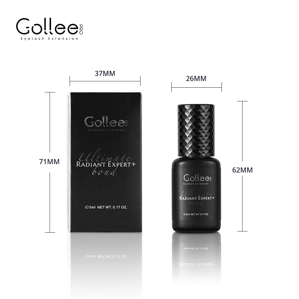 Gollee-rápida secagem cola cílios, cílios cola para salão de beleza, artista cílios extensões, suprimentos profissionais, 0. 5S