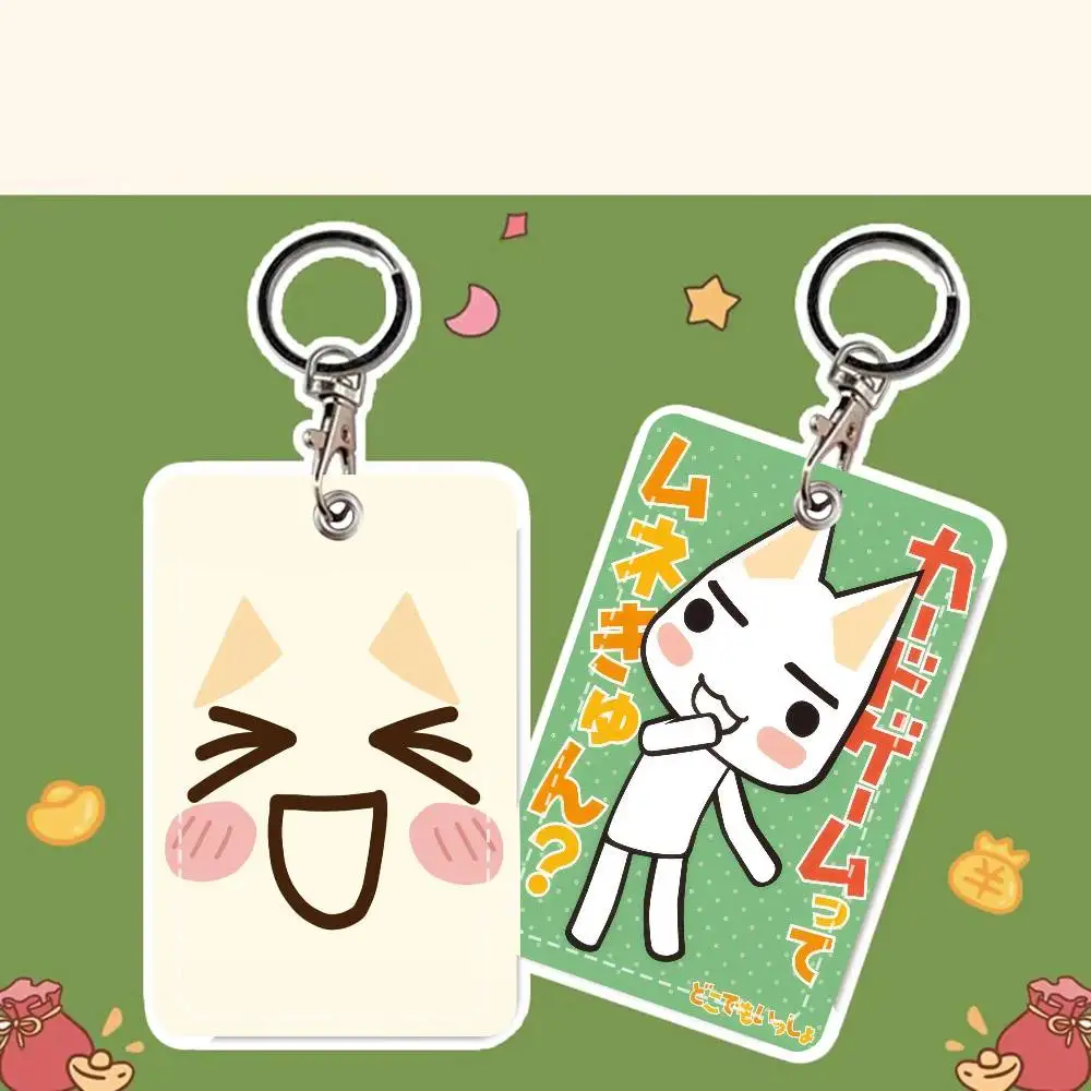 Anime i-Inoue Japan Toro Minimalistisches Leder-Kartenetui Glatter Ausweis- und Visitenkartenschutz