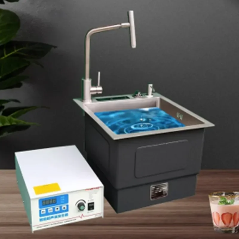 High-power Ultrasonic Food Fine Washing Intelligent Sink Integrated Embedded Household Small Multi-functional Cleaning Machine