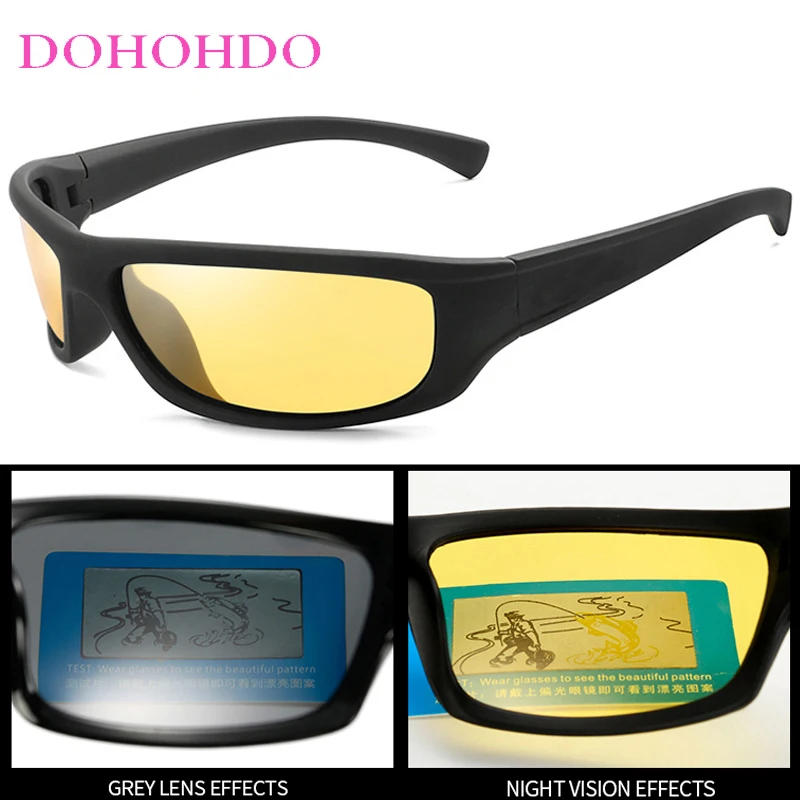موضة فاخرة في الهواء الطلق القيادة للرؤية الليلية الاستقطاب نظارات النظارات الشمسية الرجال النساء سائق ليلة المضادة للوهج نظارات Очки UV400 #2