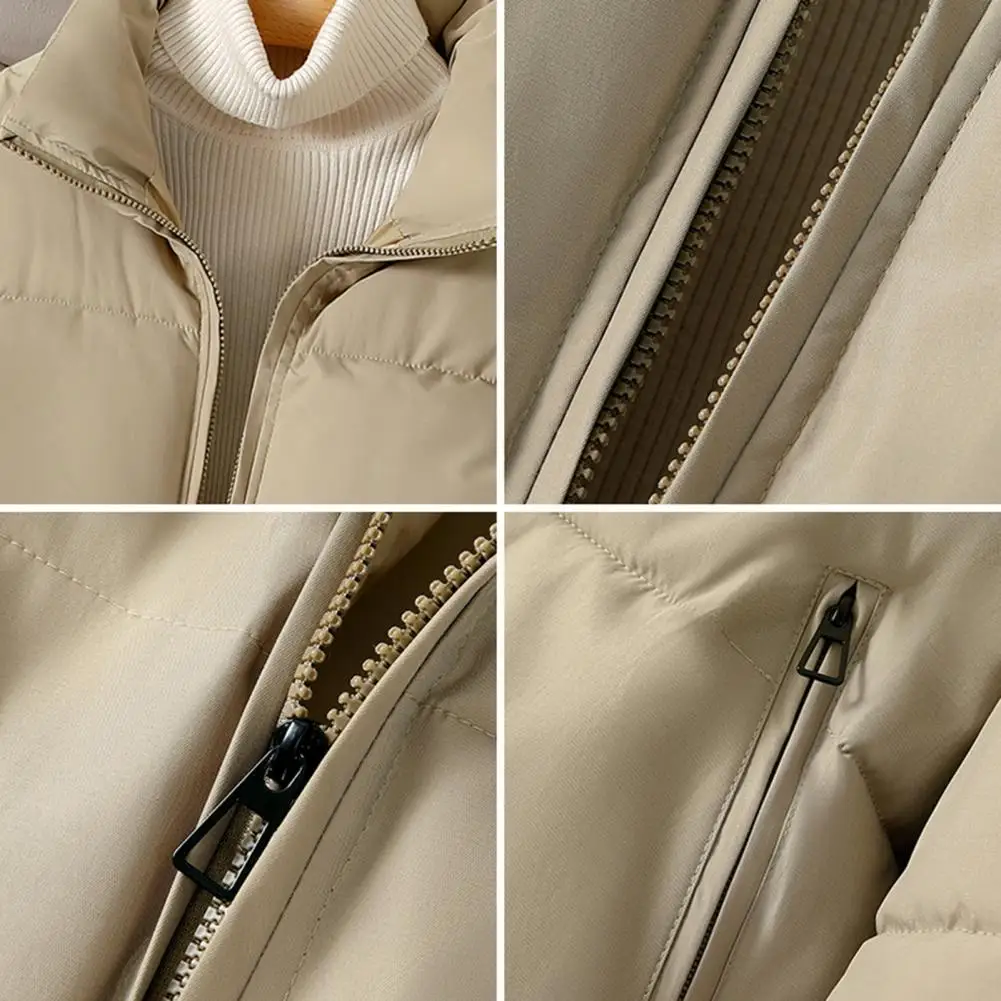 Style Women Jacket Women Puffer Jacket Women’s Quilted Puffer Jacket with Padded Down Insulation Baggy Zip-up Coat Thick Warm