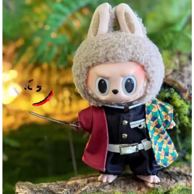 Demon Slayer: Blade Rabubu Clothes 17cm Doll Clothes For Labubu Sit Party Doll Clothes Tanjiro Clothes Christmas present