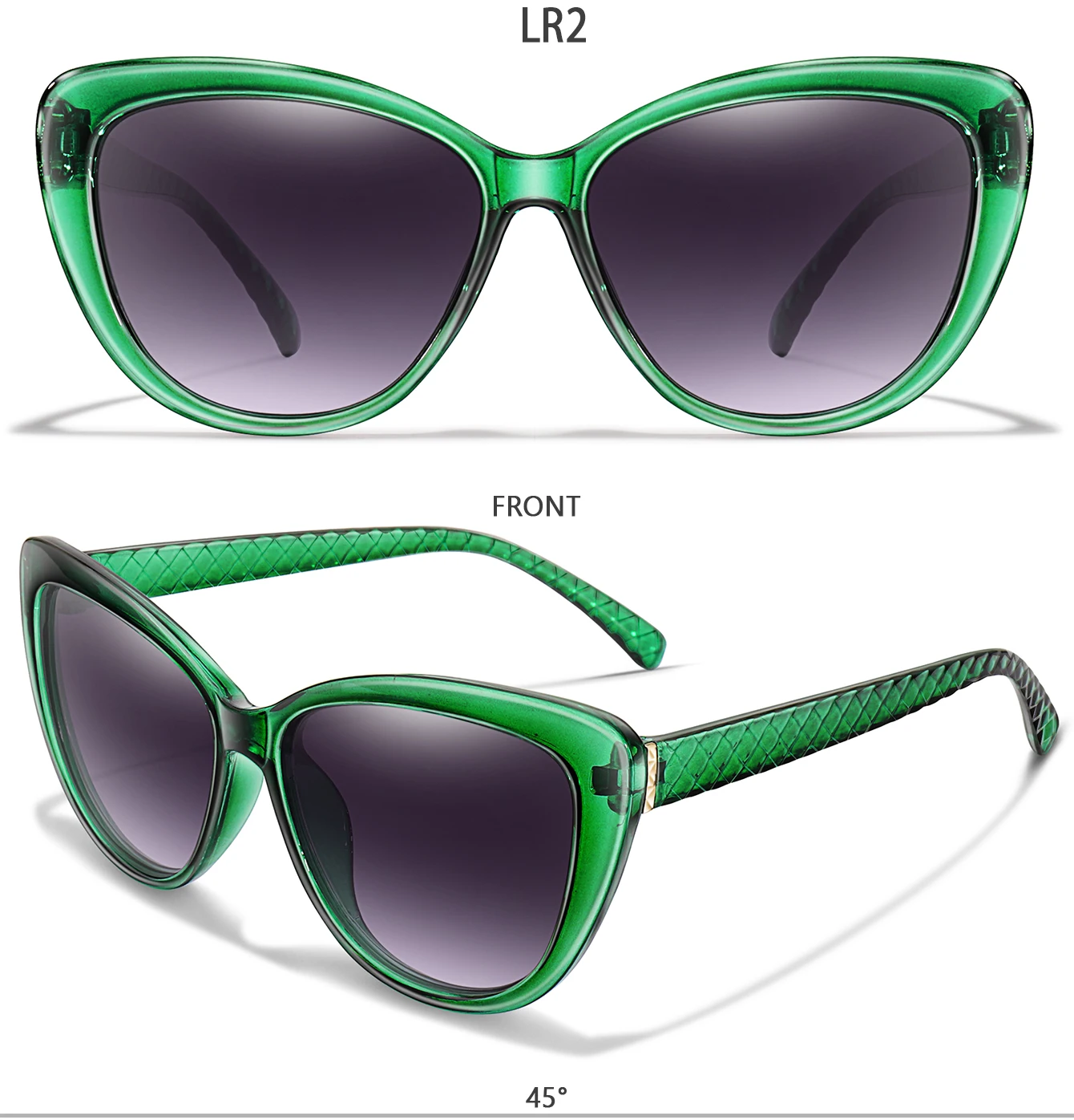 Vintage-Angelsonnenbrille für Männer und Frauen, lässige Retro-Rundbrille mit UV-Schutz, Outdoor-Sport, Laufen, Wandern mit BOX – Detail 5
