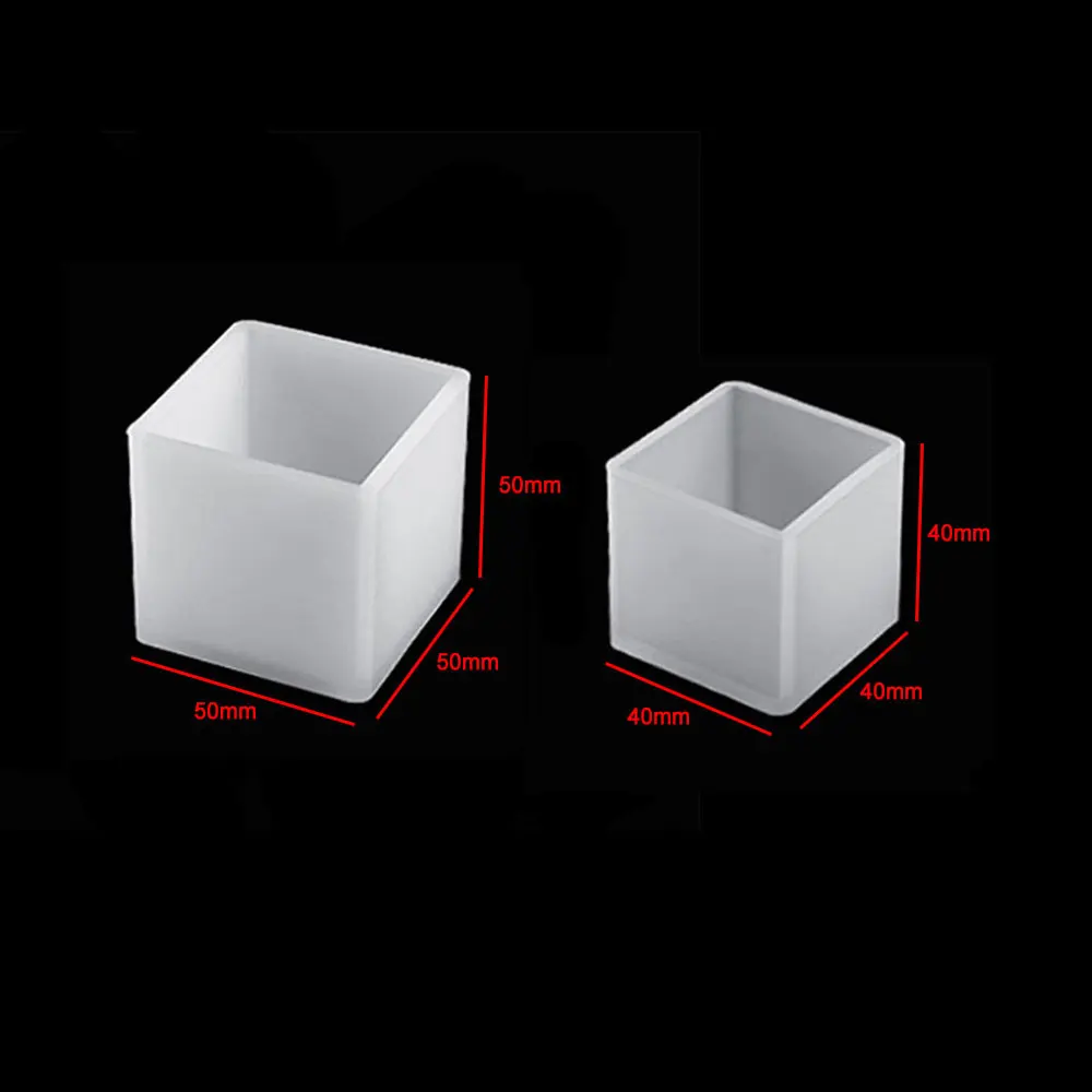 For Fun Square Silicone Mold for DIY Crystal Night Light Solid Wood Lamp Holder Luminous Base Home Decoration Epoxy Resin Mould