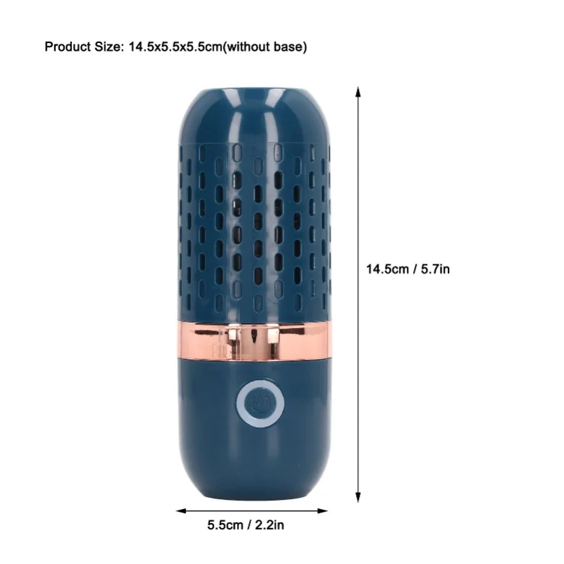 Automatic Vegetable Washing Machine Household Capsule Shape USB Charging Food Purifier For Fruits Rice Meat