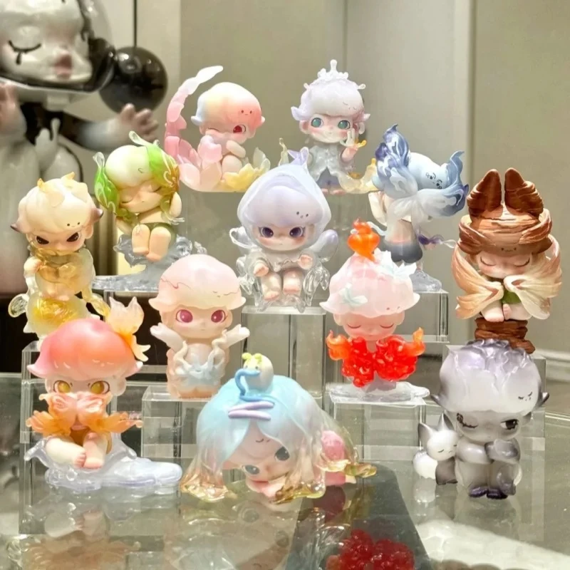 الرسمية حقيقية POPMART Dimoo الشكل الطبيعي سلسلة الشكل صندوق أعمى لعبة الموضة زخرفة العصرية صندوق غامض هدايا عيد الميلاد