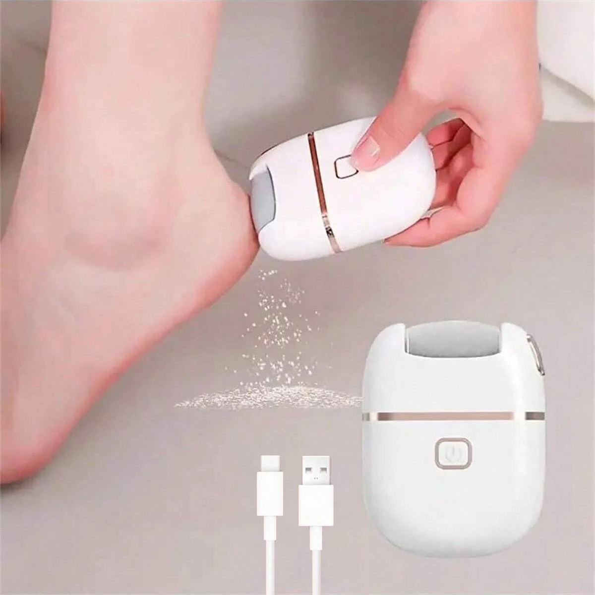 Electric Foot Callus Remover, Professional Electric Callus Remover, Rechargeable Portable Electronic Foot File Pedicure Tool, Electric Callus Remover Kit for Smooth and Soft Feet - Ideal Gift for Care of Hard, Cracked, and Dry Skin