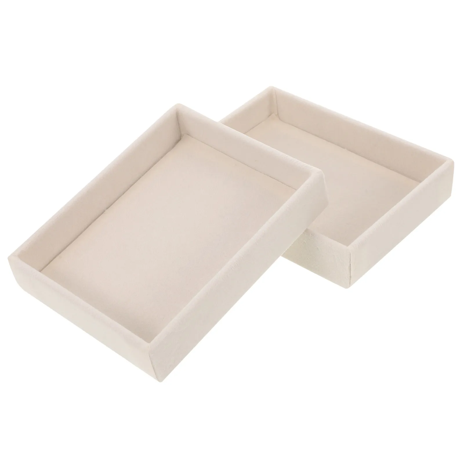 Jewelry Storage Tray Organizer Stackable Display Mini Ring Earring Bracelet Holder for Vanity Drawers Travel Jewelry Case