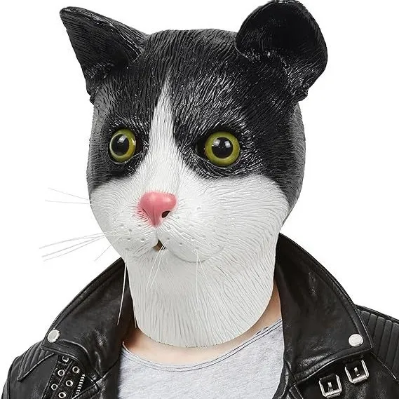 Catstar Latexmaske Halloween Maskerade Cos Play Requisiten Süße Katze Tier Lustige Maske