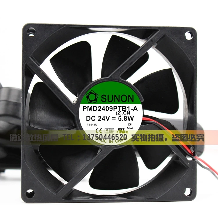 

SUNON PMD2409PTB1-A DC 24V 5.8W 90x90x25mm 2-Wire Server Cooling Fan