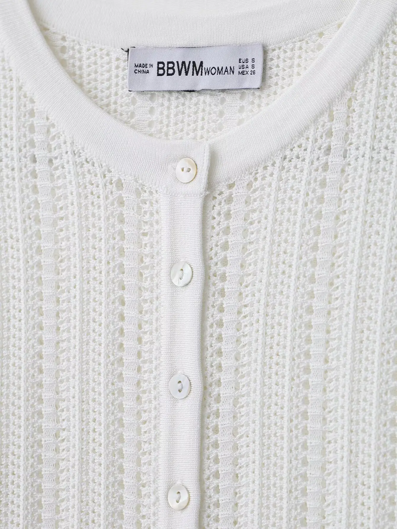เสื้อโค้ทลำลองผู้หญิง รุ่น BB6522 ZA25 สำหรับฤดูร้อน คอทรงกลม แขนสั้น แต่งเข็มขัด ผ้าถักตาข่ายลาย jacquard รุ่น 0244002