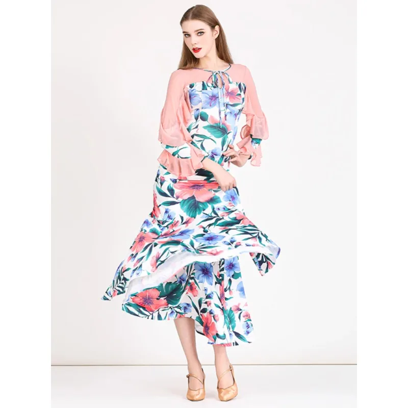 

New Modern Dance Dress MY893 National Standard Waltz Practice Performance Dress