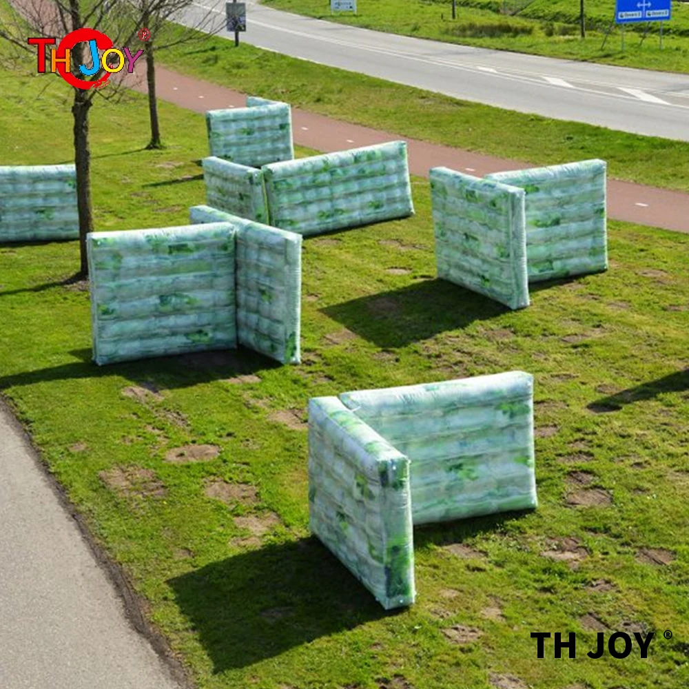 Funny Inflatable Paintball bunkers, Inflatable Laser Tag Barriers obstacle course bunkers For CS games