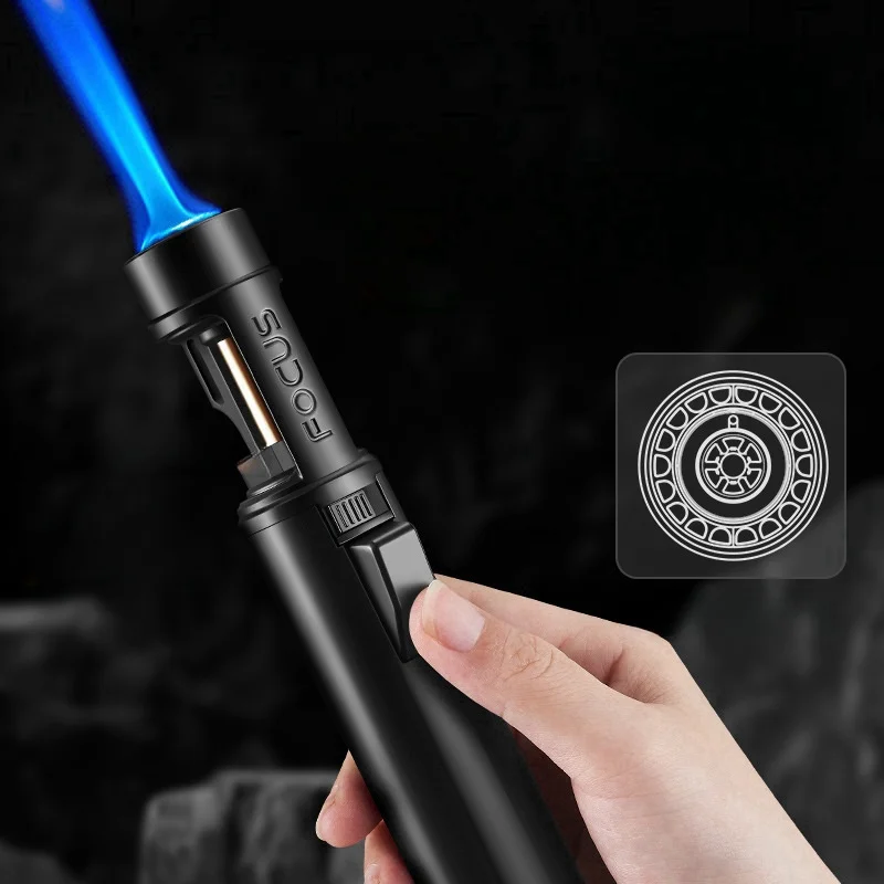 

New SG013 Windproof Straight Fire Torch Lighter for Moxibustion Cigars Portable Outdoor Barbecue Bottle Opener