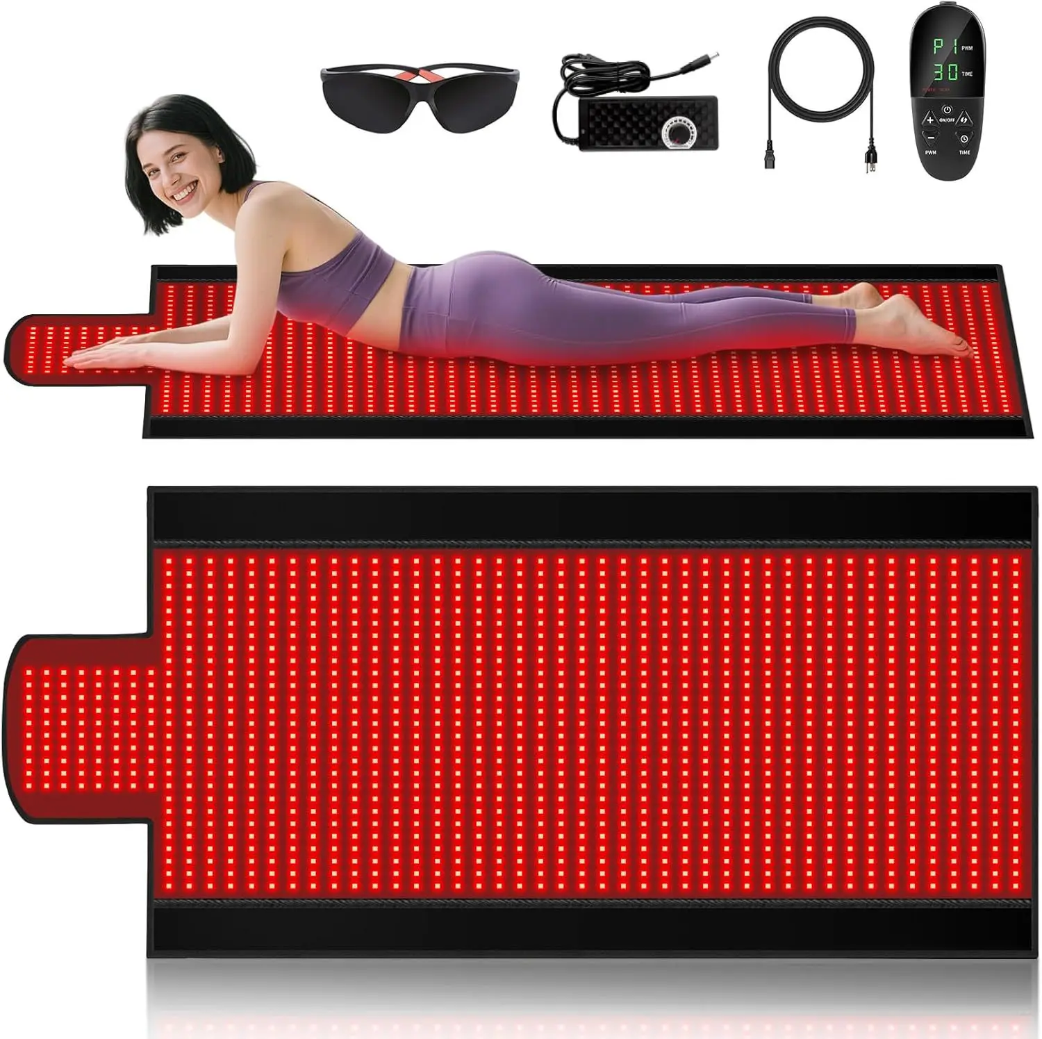 Far infrared whole-body therapy lamp photon rejuvenation yoga red light pad therapy lamp sleeping bag red light blanket