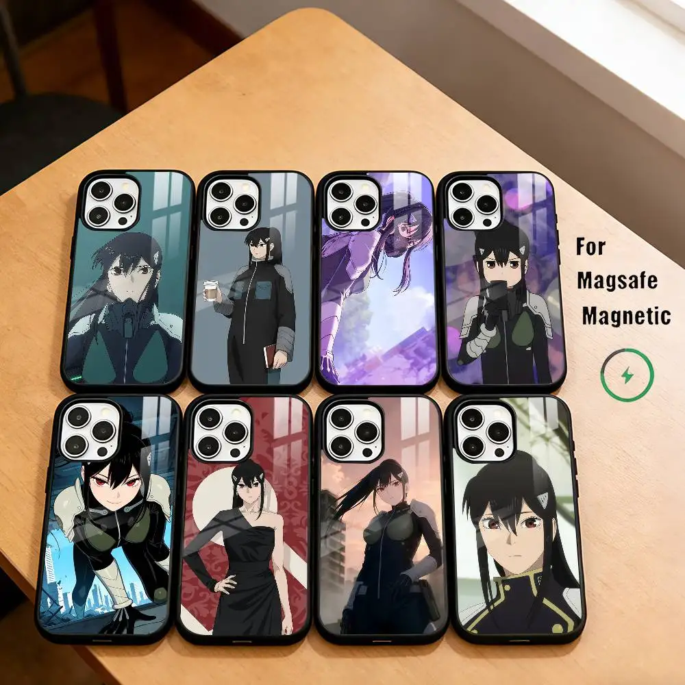 

Powerful Captain M-Mina A-Ashiro Phone Case For iPhone17,16,15,14,13,12,11 Plus,Pro Magnetic For Magsafe Wireless Charging