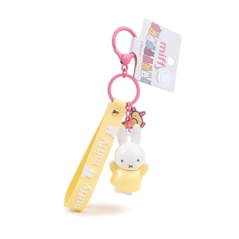 

Miffy Rabbit New Doll Pendant Kawaii Multi Style and Multi Color 3D Keychain Jewelry Toy Girl Student Cute Bag Pendant Gift