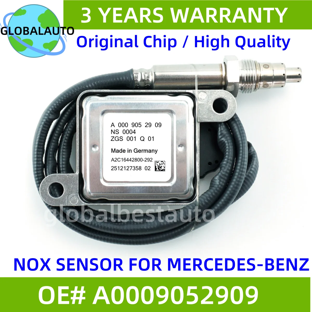 

A0009052909 0009052909 A0009050208 High Quality Probe NOx Sensor For Mercedes Benz X253 C253 W253 W166 W205 W212 OE