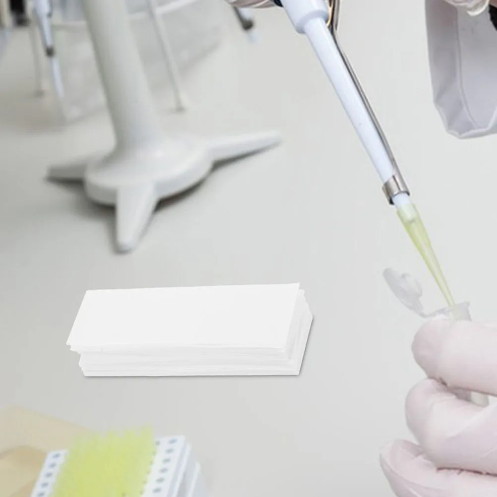 100pcs Filter Paper Test Papers High Absorption Transparency Cleaning Microscope Dust Removal Lab Experiment Teaching Equipment